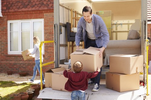Removal van used for house removals in UK