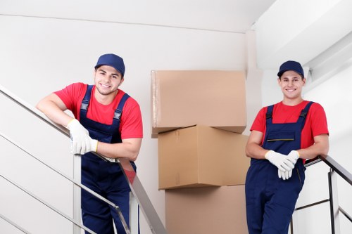 Image showing ethical removals team with safeguarding message