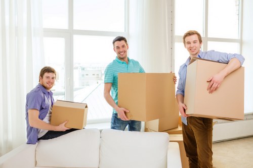Staff preparing for a smooth commercial relocation in Uk