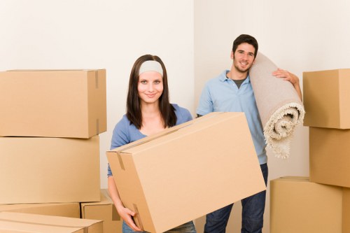 Professional removals team preparing a booking