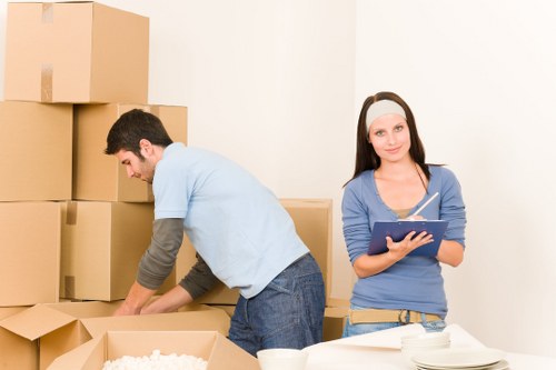 Packed flat move showing cubic-yard space used in a removal vehicle