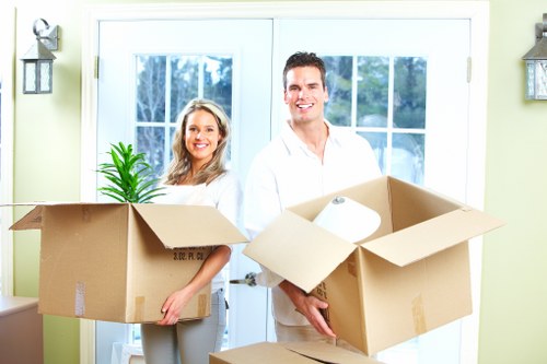 Removals UK team working safely with protective equipment